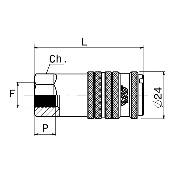 17/C JAP | 17/D JAP - FEMALE quick tap for threaded JAPANESE profile - Fittings - Ani - Compressed air 17/C JAP | 17/D JAP - FEMALE quick tap for threaded JAPANESE profile - Fittings - Ani - Compressed air